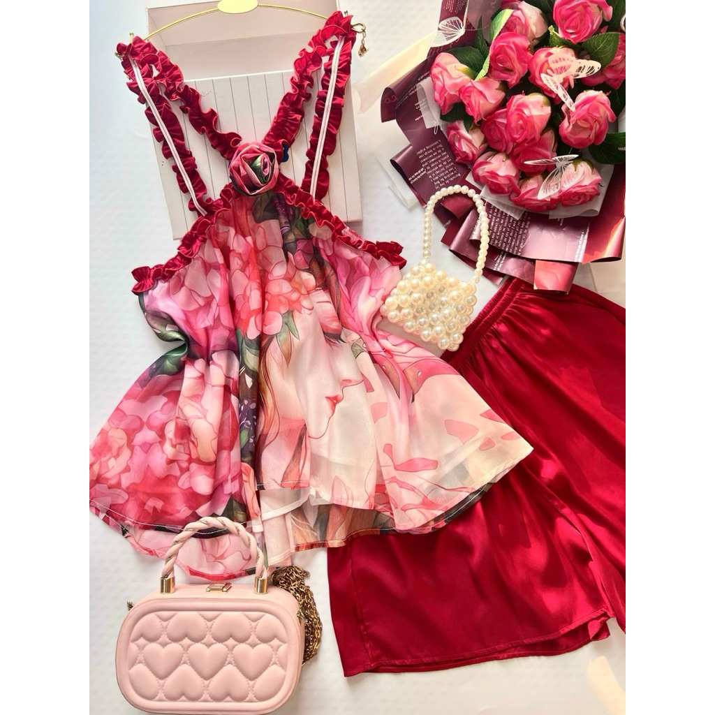 BỘ YẾM LỤA 2 LỚP M103🍇