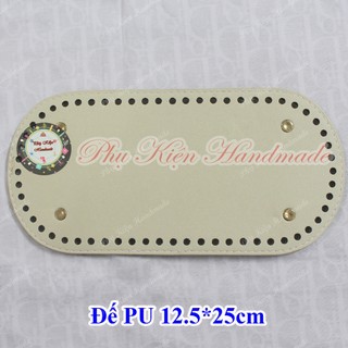Tấm đế da pu đục lỗ 12,5x25cm