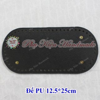 Tấm đế da pu đục lỗ 12,5x25cm