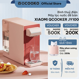 Bình thủy điện máy lọc nước Xiaomi Qcooker CS_JY100 để bàn làm nóng tức thì với công nghệ lọc RO loại bỏ 99% vi khuẩn