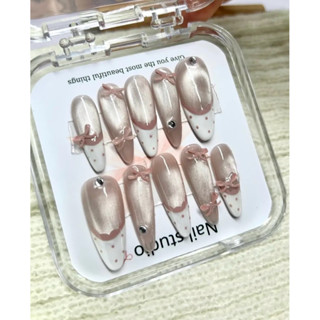  nail box thiết kế mắt mèo mix thạch  kèm bộ dụng cụ 