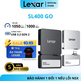  Ổ cứng di động Lexar kèm Hub Go SL400 SSD 1TB  2TB tốc độ đọc 1050Mb s 4 cổng type C BH 3 - 5 năm 