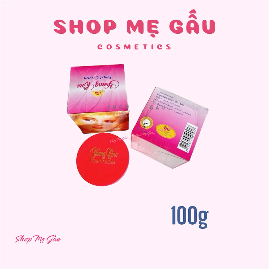 Lẻ 01 hộp kem trắng da cô gái tóc Xù 100g có hộp thái lan như hình