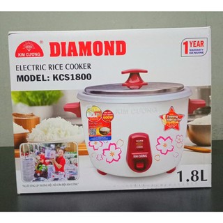 Nồi cơm điện 1.8 lít Kim Cương KC 1.8L