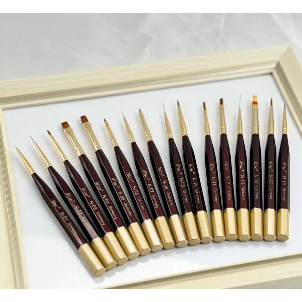 cọ vẽ móng nail niao cọ nét các loại size siêu mảnh