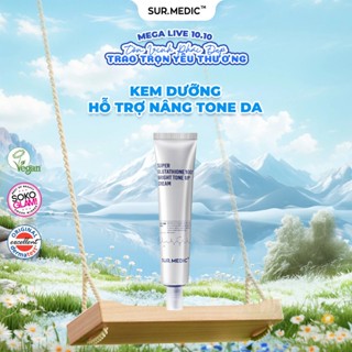 Kem Dưỡng Nâng Tông Trắng Da SUR.MEDIC Super Glutathione 100 Bright Tone Up Cream 40ml