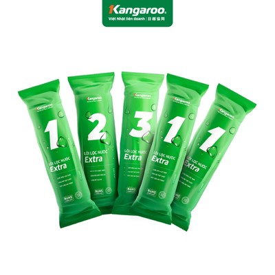 Combo bộ 3 lõi lọc thô Kangaroo số 1,2,3 + combo 2 lõi số 1