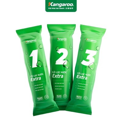 [QUÀ TẶNG KHÔNG BÁN] Combo 3 lõi - Bộ lõi lọc 123 extra Kangaroo số 123