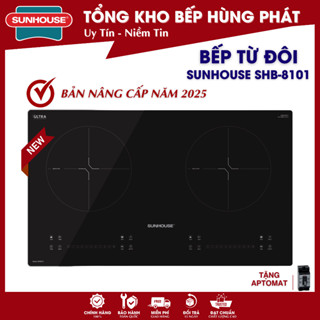 Bếp điện từ đôi Sunhouse SHB 8101 - Bảo hành tại nhà 3 năm toàn quốc