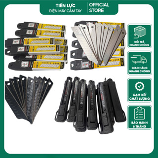  Lưỡi Dao Dọc Giấy 0,5; 0.6mm Thép đen SK5 Siêu Sắc 10 hộp,20 hộp 1 Hộp 10 chiếc 