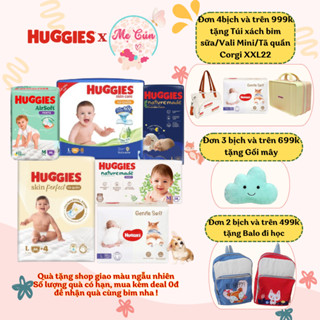 Tã dán, tã quần Huggies Nature made Bông hữu cơ/Tràm Trà/Skin Perfect/Corgi/Airsoft NB60, S82, M64, L54, XL44