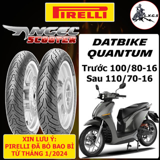    Pirelli cho DatBike Quantum  Cặp vỏ lốp xe Pirelli Angel Scooter 100 80-16 & 110 70-16 vỏ ko ruột 