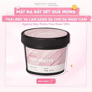  Mặt Nạ Đất Sét Quả Mọng Thải Độc Làm Sáng Da Aperire Spa Relief Verry Pretty Pore Mask 120g  HỒNG  