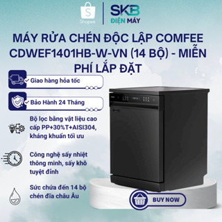 [MIỄN PHÍ GIAO LẮP] Máy rửa chén thông minh COMFEE CDWEF1401HB-W-VN - 14 bộ - Bảo hành 24 tháng