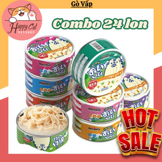   Combo 24 Lon  Pate Lon NEEKA 85g Pate Lon sốt thịt dinh dưỡng cho mèo 