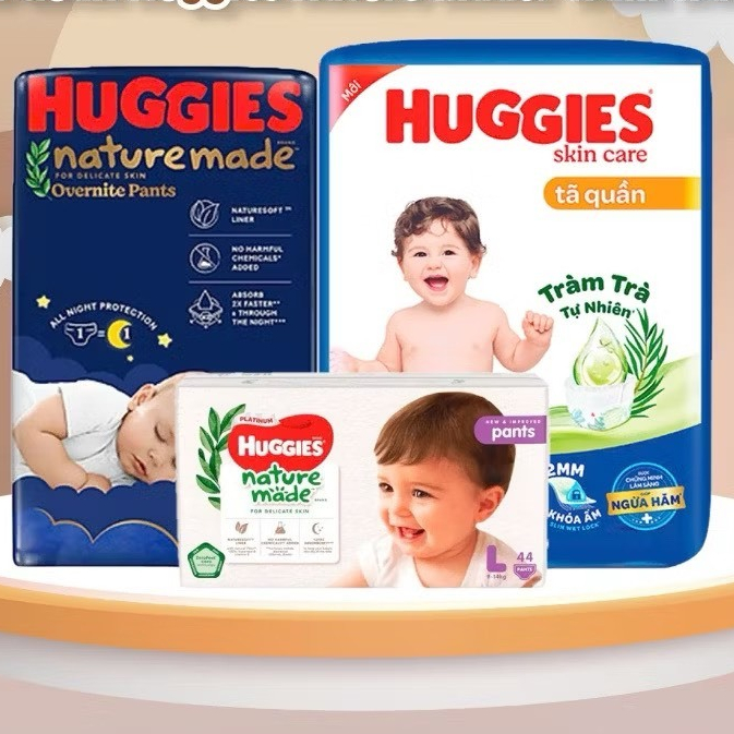 Bỉm Huggies Mega Jumbo Skin Care/ Nature Made/ Perfect/ Huggies Đêm đủ size…