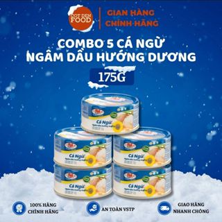 COMBO 5 HỘP Cá Ngừ Ngâm Dầu Hướng Dương Hạ Long 175G