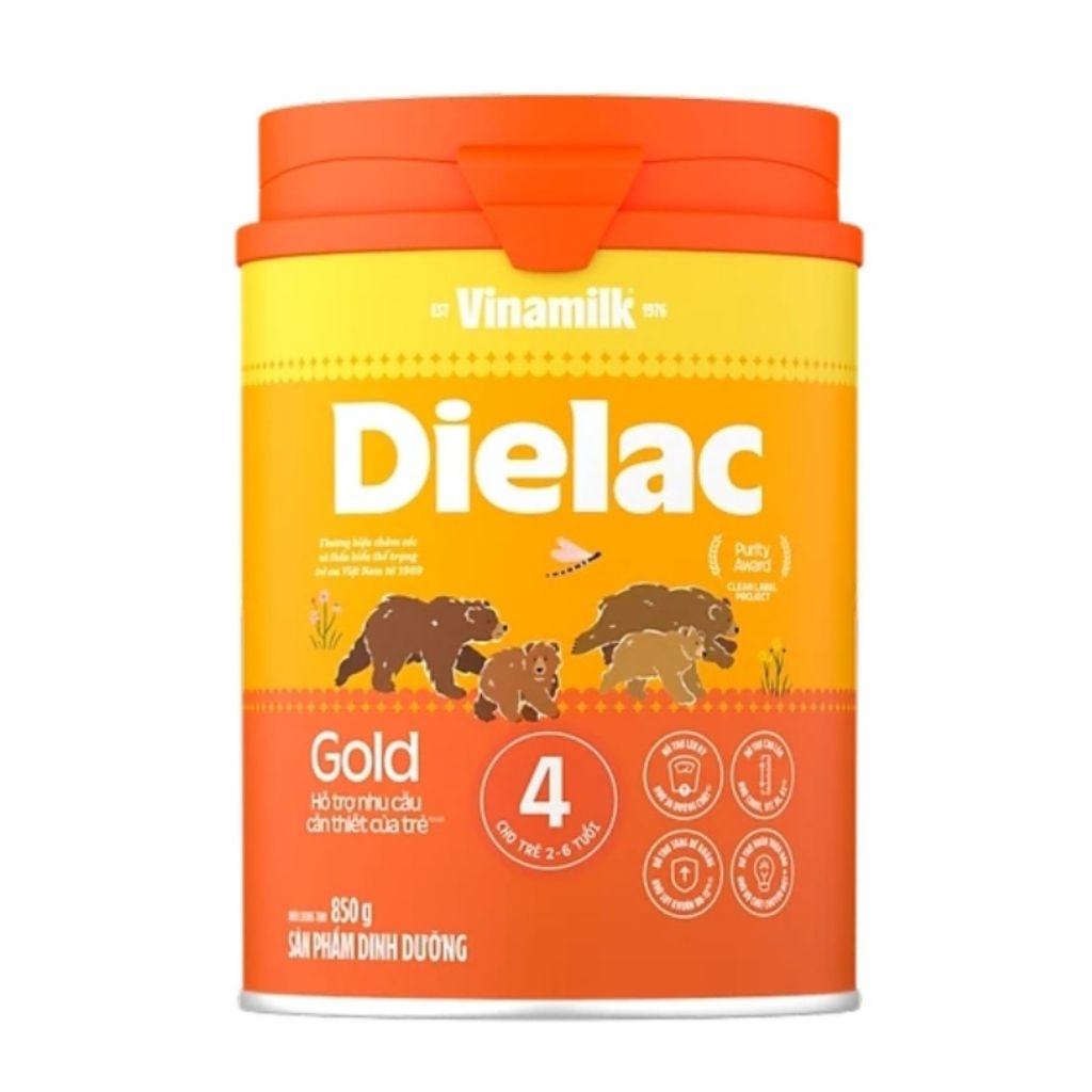 Sữa bột Dielac Alpha Gold IQ 4 850g (cho trẻ từ 2- 6 tuổi)