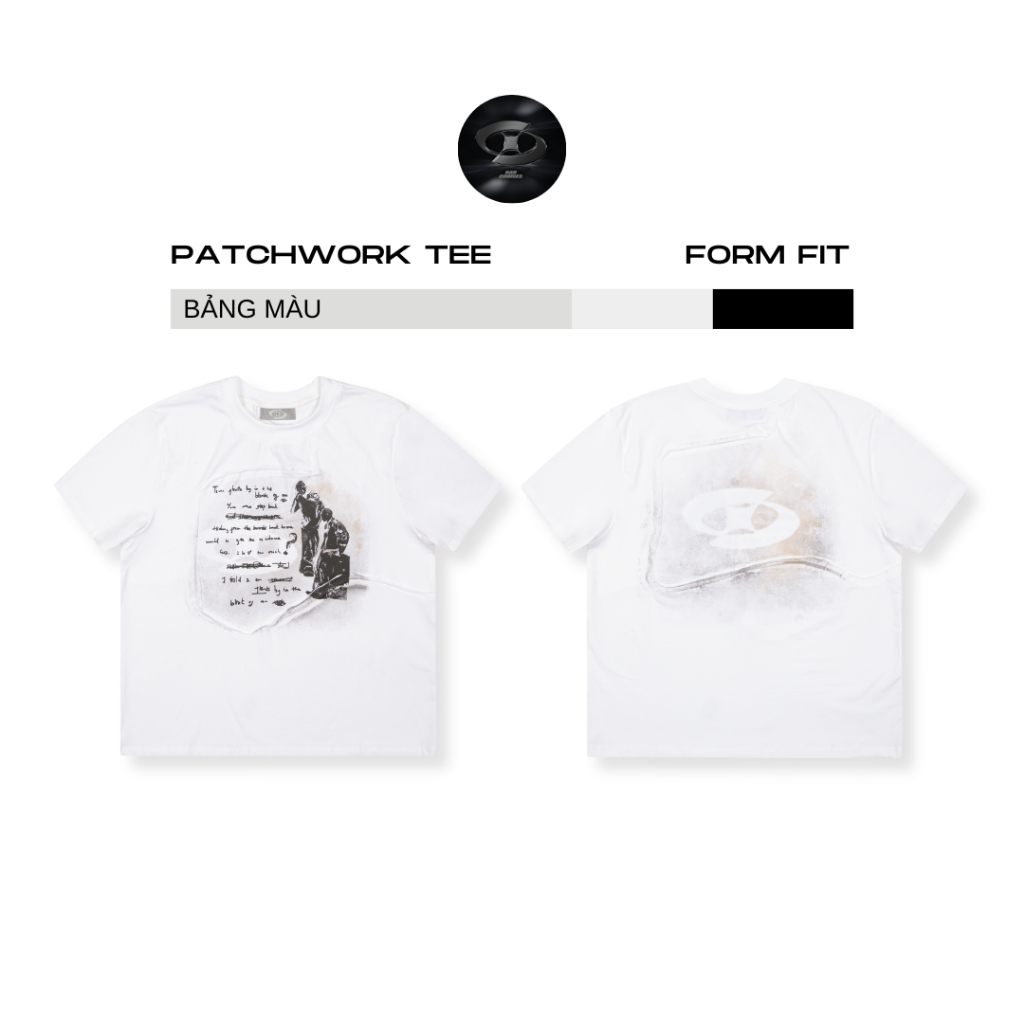Bad Choices | Áo thun đắp PATCHWORK Tee in hình form fit