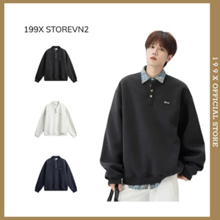  Áo Polo Sweater Nỉ French Terry Cotton 100% Unisex Nam Nữ Local Brand Dễ Phối đồ 199X Cổ Tàu 