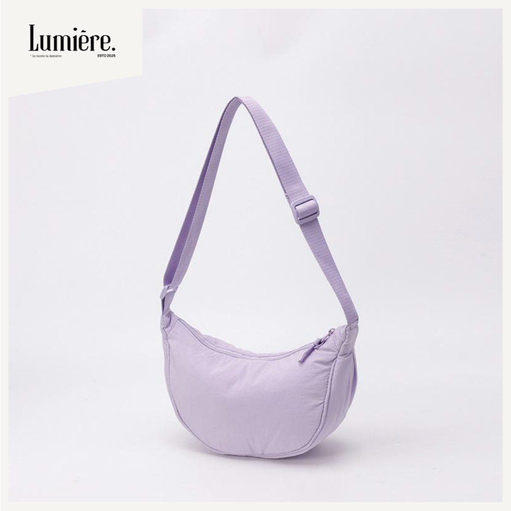 Túi đeo chéo bánh bao Lumière, túi bao tử đeo chéo đeo vai có khóa kéo unisex…
