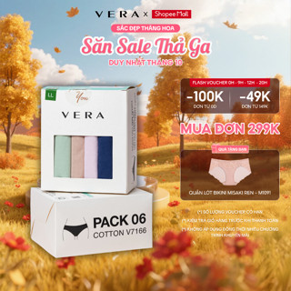 Combo 06 quần lót nữ cotton VERA 7166 [Giao màu ngẫu nhiên]