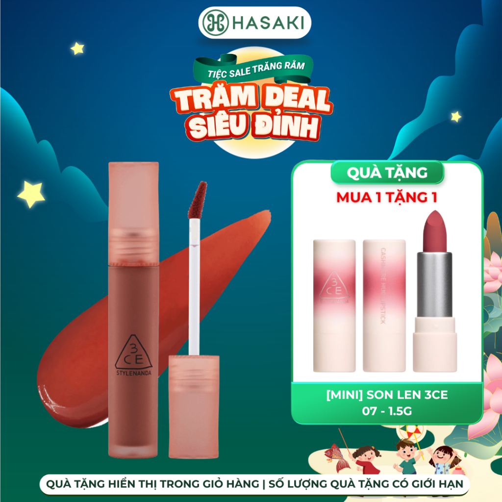 [DAILY] Son Kem Lì 3CE 4.6g Blur Water Tint Hasaki Sản Phẩm Chính Hãng