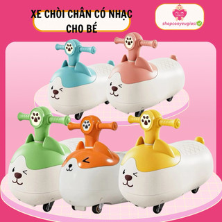  Đồ Chơi Xe Chòi Chân hình mèo ú có nhạc Trẻ Em 