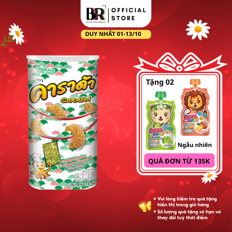 Bánh Gạo Snack Mực Bento Thái Lan 110g (lon)