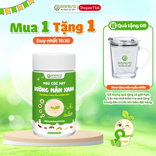 Ngũ Cốc Dưỡng Mầm Xanh Anpaso - Dùng được cho mẹ Bầu - Giàu đạm thực vật - Không bổ sung đường