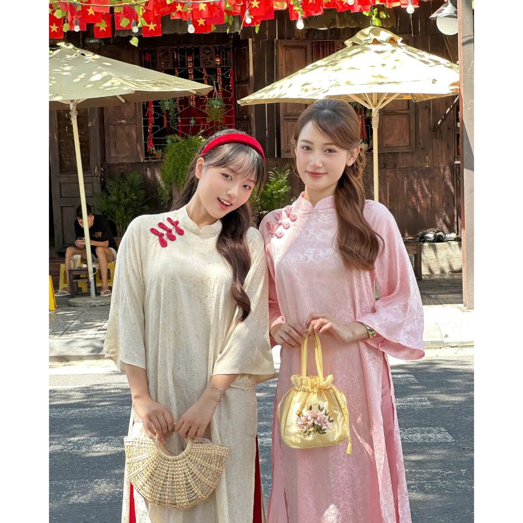 [BST TẾT 2026] ÁO DÀI CƠ UYỂN áo dài tết bigsize nữ vải lụa cao cấp mềm mại dịu dàng mặc đi chụp ảnh Huyền Lucy Bigsize | BigBuy360 - bigbuy360.vn