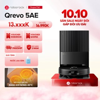 [Tặng nước lau] Roborock Qrevo 5AE robot hút bụi lau nhà | Lực hút 12000 Pa | Tự động giặt sấy khô | Bảo hành 2 năm