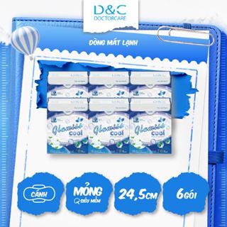 Băng vệ sinh thảo dược Glamiss Cool ban ngày 24.5 cm Combo 6 gói