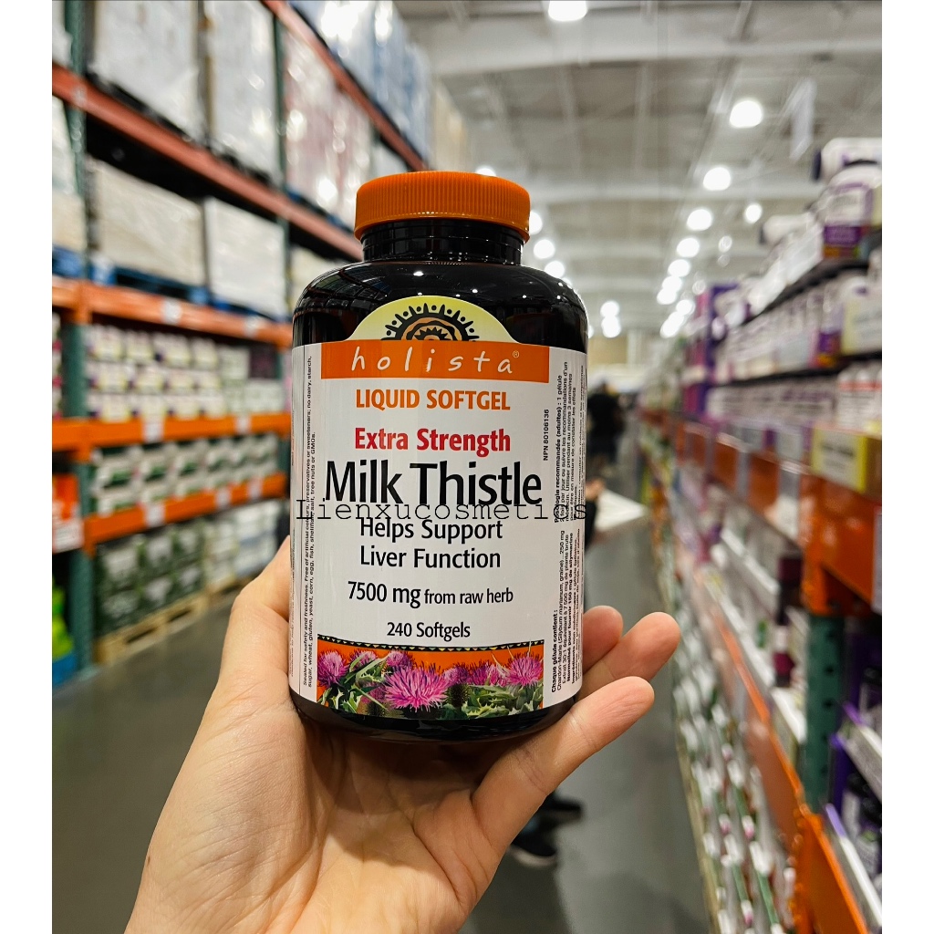 Viên uống giải độc, bổ gan Holista Milk Thistle 240 viên; HSD 08/2027( bill Costco Canada)