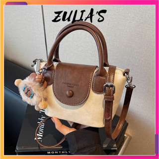  Túi Xách Nữ Đeo Chéo Xách Tay Da Mềm Phối Màu Sang Chảnh Tặng Kèm Gấu Zuliashop8386 