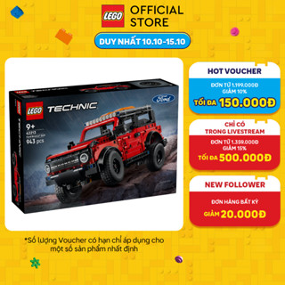 LEGO TECHNIC 42213-LG Đồ Chơi Lắp Ráp Siêu Xe Xe Địa Hình Ford Bronco® – V29 (943 Chi Tiết)