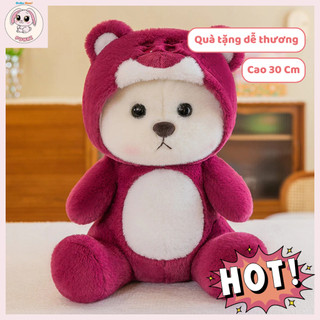  Gấu Bông Lena Thú Nhồi Bông Hình Gấu Lena Và Dâu Tây Dễ Thương 30cm MSP 02 