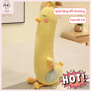  Gấu Bông Gà Vàng - Gà Ôm Dài Cute - Size Siêu to 70cm 120cm 