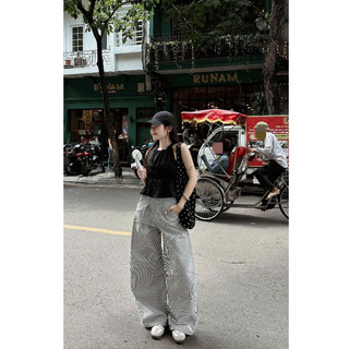 [ĐỢI 10 NGÀY]- Áo cổ yếm/ Quần sọc