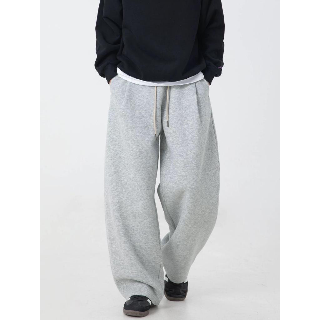 Quần nỉ ống rộng xếp ly 2 lớp cạp chun co giãn ARIS unisex mùa đông QD03 [Deal mở bán] | BigBuy360 - bigbuy360.vn