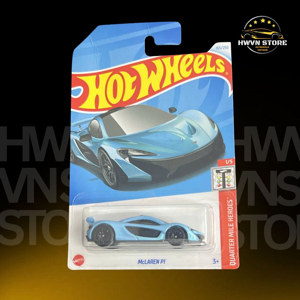 Xe mô hình Hotwheels Mclaren P1 màu xanh