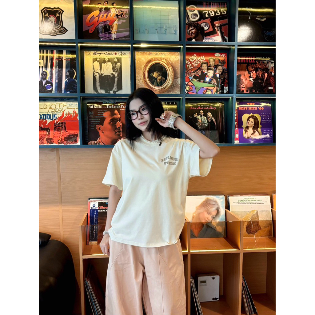 Áo Thun Studio Boxy Tee Nevasome Thêu Nổi Cotton 250gsm Local Brand Tay Lỡ Form Boxy Rộng Nam Nữ | BigBuy360 - bigbuy360.vn
