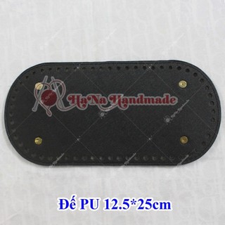 Tấm đế da pu đục lỗ 12,5x25cm