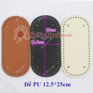 Tấm đế da pu đục lỗ 12,5x25cm