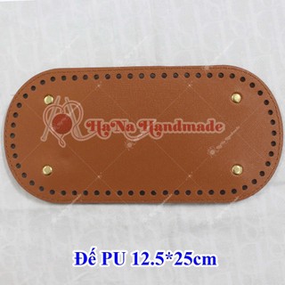 Tấm đế da pu đục lỗ 12,5x25cm