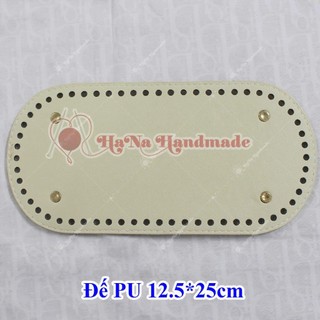 Tấm đế da pu đục lỗ 12,5x25cm