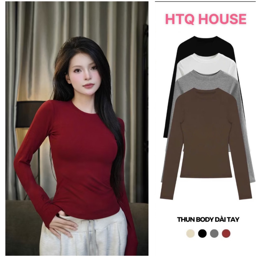 Áo Thun Dài Tay Giữ Nhiệt Siêu Co Giãn Mềm Mịn Chất Cotton Lông Mịn Dày Dặn | BigBuy360 - bigbuy360.vn