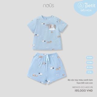 Bộ Quần Áo Cộc Nous Chất Liệu Nu Petit Mềm Mại Cho Bé Trai Bé Gái Phối Nhiều Màu Sắc Nous Bình Dương