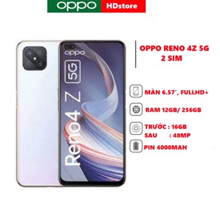  Điện thoại Oppo Reno 4z ram 12GB  256GB Fullbox 2 Sim cấu hình cao  giá rẻ  game mượt 