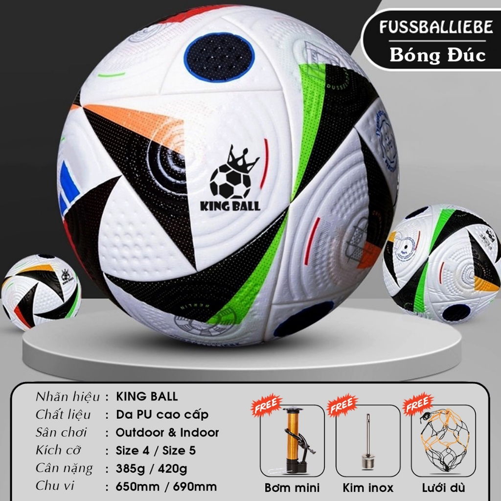 Banh Bóng Đá King Ball Trái Banh Da Trẻ Em Chính Hãng Giá Rẻ Size Số 4 5